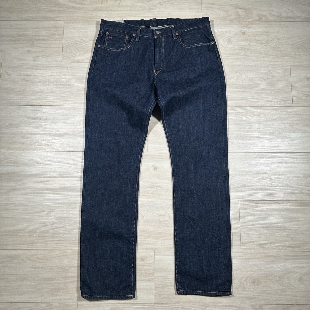 Polo Ralph Lauren Jeans Mens 34x34 (36x34) Blue Hampton Relaxed Straight Classic